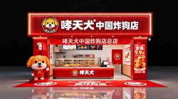 常见小吃店门头设计AI提示词